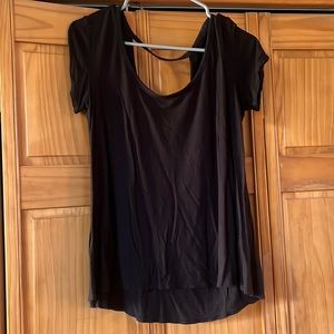 Black flowy Tee